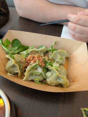 Wild garlic at Lin's Veggie Dumplin' in Vienna