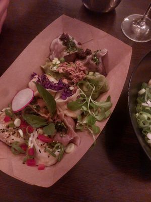 Dumpling mix at Lin's Veggie Dumplin' in Vienna