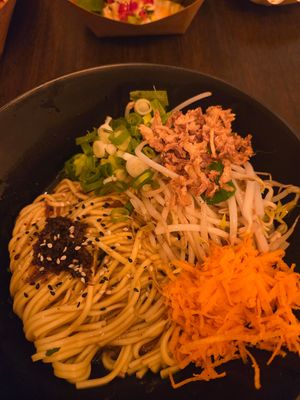 Shallot Noodle Bowl at Lin's Veggie Dumplin' in Vienna