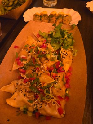 Spicy Kimchi Dumplings at Lin's Veggie Dumplin' in Vienna