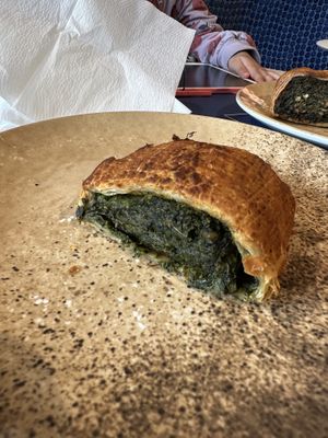 Spinach, chickpea, and vegan cheese sandwich  at Family Kitchen & Shop in Richmond