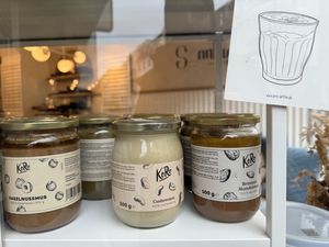 vegan spreads  at Patisserie Sonntags in Cologne
