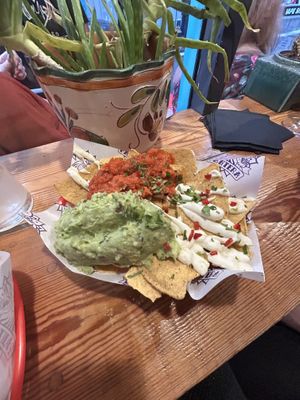 Vegan nachos with citrus lime aioli  at La Pantera in Cardiff