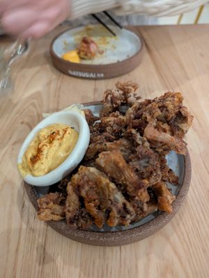 Karaage mushrooms at Matsudai Ramen in Cardiff
