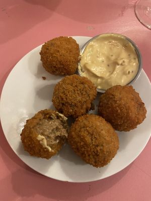 Vegan bitterballen! ❤️  at Burgertrut in Rotterdam