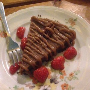 vegan cake at Burgertrut in Rotterdam