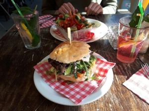 jamaican me crazy vegan burger at Burgertrut in Rotterdam