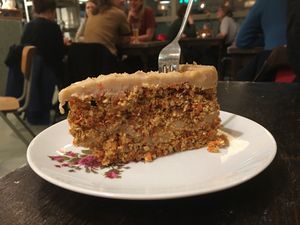Carrot cake  at Burgertrut in Rotterdam