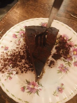 CHOCOLATE cake ? love it! at Burgertrut in Rotterdam