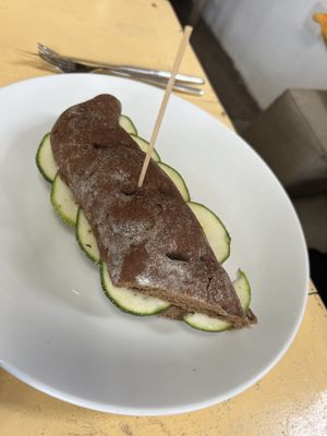 Vegan ciabatta  at Aqua Forno  in Galle