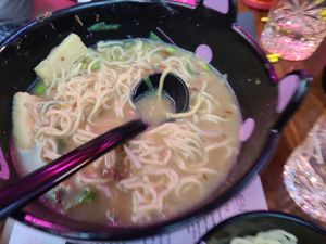 Miso yellow Ramen with tofu at Neon Ramen  in Everton Park