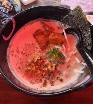 Tan tan ramen and char siu  at Neon Ramen  in Everton Park