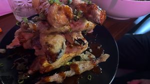 Eggplant crisps  at Neon Ramen  in Everton Park