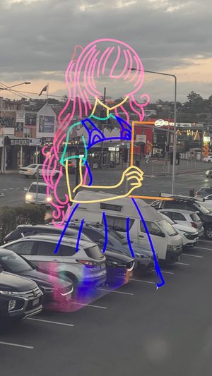 Cute pic from my table  at Neon Ramen  in Everton Park