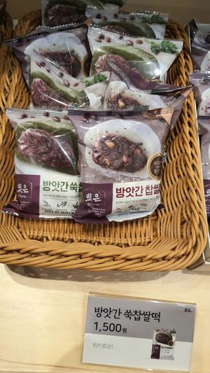 large mochi (vegan) at Bizeun - 빚은 서울역점 in Seoul