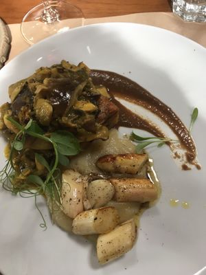 Potatoe gratin  at Flores do Cabo in Colares