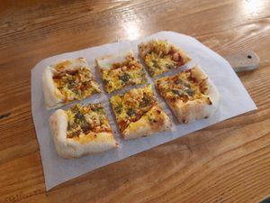 Fancy classic pizza at Common Meeple Board Game Cafe in Swansea