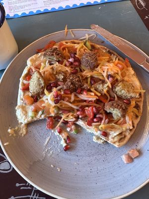 
Lebanese Falafel Flatbread  at Lounges - Prospero Lounge in Stratford-upon-avon