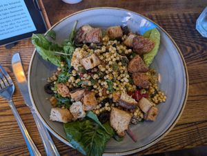 Vegan salad at Forum Kitchen + Bar in Sheffield