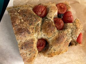 Focaccia at Atelier P1 in Paris
