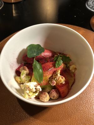 Bis zum Dessert alles soooo lecker   at Flamel in Lugano