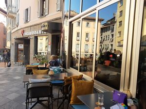 Exterior at Flamel in Lugano