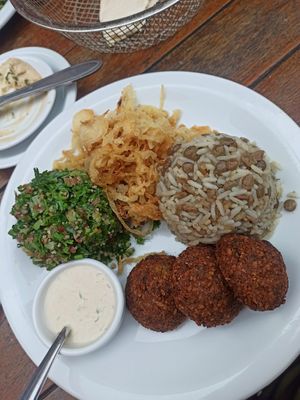 Vegetarian mix at Al Khayam in Rio De Janeiro