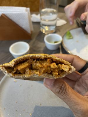 Tofu empanada 3.5/10  at Madre Planta Cafetería in Lima