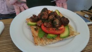 mushroom breakfast  at Suzy Spoon's Vegetarian Butcher in Marrickville