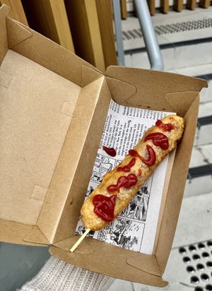 Pluto Pup  at Suzy Spoon's Vegetarian Butcher in Marrickville