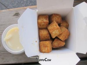 Kentucky style tofu nuggets with vegan mayo at Suzy Spoon's Vegetarian Butcher in Marrickville