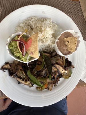 Portobello mushroom Fajitas  at Higos y Olivos  in Cabo San Lucas