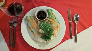 Lettuce wraps, vegan at Higos y Olivos  in Cabo San Lucas