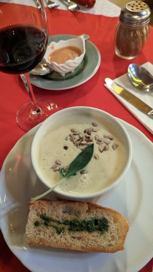 Soup, vegan at Higos y Olivos  in Cabo San Lucas