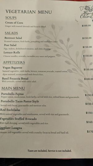 Mostly all vegan. at Higos y Olivos  in Cabo San Lucas