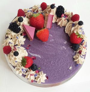 wholecake "Blueberry Lemon Cheesecake" at Vegan Cakes Sydney - Raw Passion in Wetherill Park