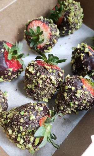 chocolate covered strawberries at Vegan Cakes Sydney - Raw Passion in Wetherill Park