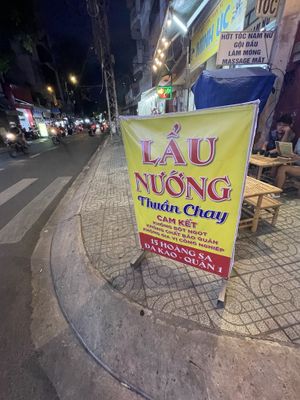 Look for the sign   at Pure Vegan by Lam   in Ho Chi Minh City