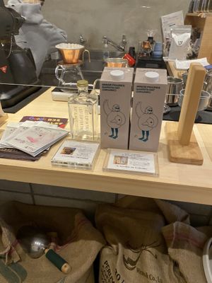 the oat milk they use!  at Lino and Aia Coffee Juso Roastery   in Osaka