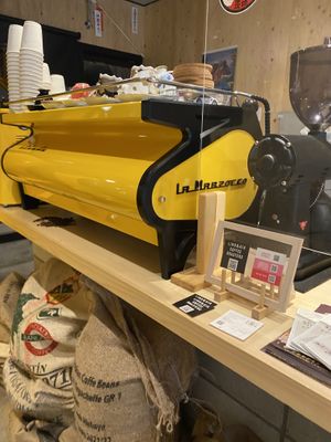 the heart piece of the store💗 at Lino and Aia Coffee Juso Roastery   in Osaka