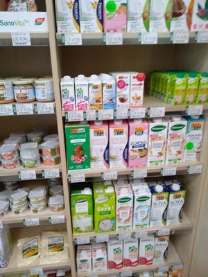 Vegan milk and cooking cream at Ki-Life in Bucharest