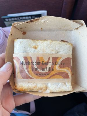 Keema curry wrap  at Starbucks in Hakodate