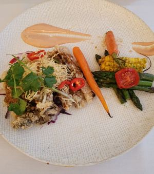 Crispy oyster mushroom at Midori By Tao's   in Balwyn North