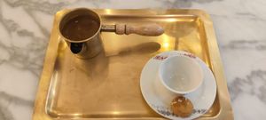 Turkish coffee at Habib Beirut in Amman