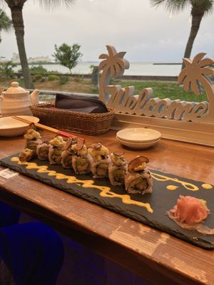 Mushroom tempura  at Mr Kato in Chatan