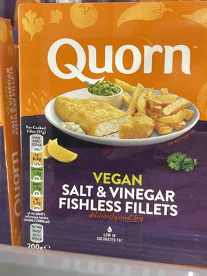 Vegan fish fingers   at Metro Toptancı Market  in Antalya