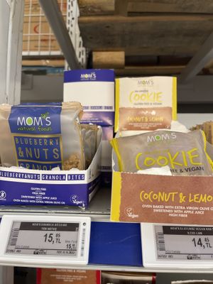 Blueberry granola bites and lemon cookies   at Metro Toptancı Market  in Antalya