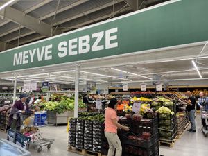Fresh produce   at Metro Toptancı Market  in Antalya