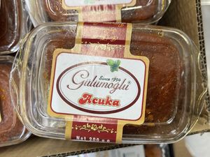 Spicy tomato paste   at Metro Toptancı Market  in Antalya