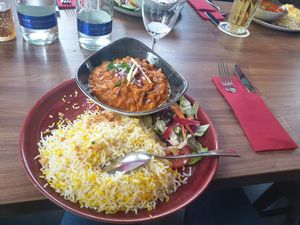 Vegan channa masala at Saroor in Munich